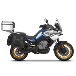   Complete set of SHAD TERRA TR40 adventure saddlebags and SHAD TERRA aluminium 37L topcase, including mounting kit SHAD CF Moto 800MT