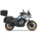 Complete set of SHAD TERRA TR40 adventure saddlebags and SHAD TERRA BLACK aluminium 37L topcase, including mounting kit SHAD CF Moto 800MT