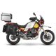 Complete set of SHAD TERRA TR40 adventure saddlebags and SHAD TERRA aluminium 37L topcase, including mounting kit SHAD MOTO GUZZI V 85 TT