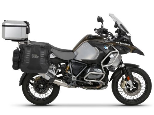 Complete set of SHAD TERRA TR40 adventure saddlebags and SHAD TERRA aluminium 48L topcase, including mounting kit SHAD BMW R 1200 GS Adventure/ R 1250 GS Adventure