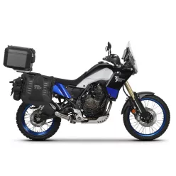   Complete set of SHAD TERRA TR40 adventure saddlebags and SHAD TERRA BLACK aluminium 48L topcase, including mounting kit SHAD YAMAHA Tenere 700 XTZ690