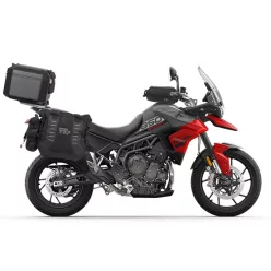   Set complet de genti laterale adventure SHAD TERRA TR40 si topcase din aluminiu SHAD TERRA negru 48L, incluzand kitul de montaj SHAD TRIUMPH Tiger 900