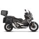 Complete set of SHAD TERRA TR40 adventure saddlebags and SHAD TERRA BLACK aluminium 48L topcase, including mounting kit SHAD HONDA X-ADV 750