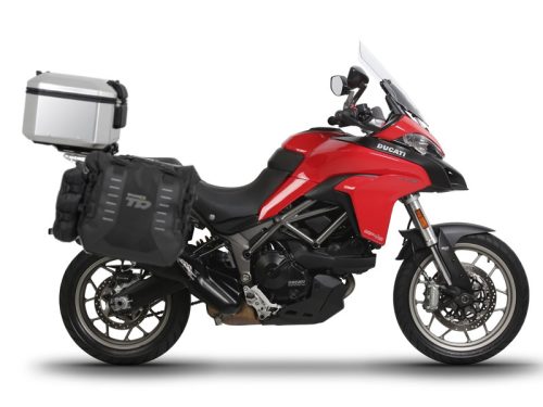 Complete set of SHAD TERRA TR40 adventure saddlebags and SHAD TERRA aluminium 48L topcase, including mounting kit SHAD DUCATI MULTISTRADA 950 / 1200 / 1260