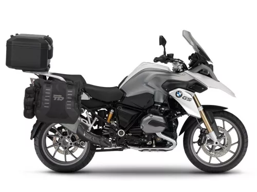 Set complet SHAD TERRA TR40 adventure saddlebags și SHAD TERRA negru aluminium 55L topcase, inclusiv kit de prindere SHAD BMW R 1200 GS Adventure/ R 1250 GS Adventure