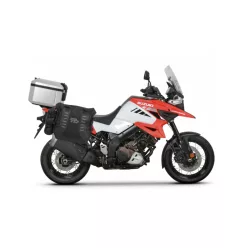   Complete set of SHAD TERRA TR40 adventure saddlebags and SHAD TERRA aluminium 55L topcase, including mounting kit SHAD SUZUKI DL 1000 V-Strom/ DL 1050 V-Strom