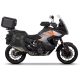 Complete set of SHAD TERRA TR40 adventure saddlebags and SHAD TERRA BLACK aluminium 55L topcase, including mounting kit SHAD KTM Super Adventure 1290 (R, S)