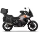 Complete set of SHAD TERRA TR40 adventure saddlebags and SHAD TERRA BLACK aluminium 55L topcase, including mounting kit SHAD KTM Super Adventure 1290 (R, S)