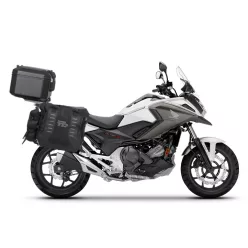   Complete set of SHAD TERRA TR40 adventure saddlebags and SHAD TERRA BLACK aluminium 55L topcase, including mounting kit SHAD HONDA NC 750 X