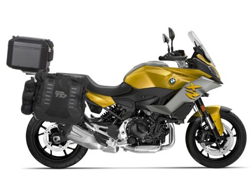 Complete set of SHAD TERRA TR40 adventure saddlebags and SHAD TERRA BLACK aluminium 55L topcase, including mounting kit SHAD BMW F 900 XR