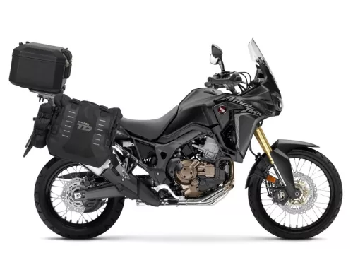 Set complet SHAD TERRA TR40 adventure saddlebags și SHAD TERRA negru aluminium 55L topcase, inclusiv kit de prindere SHAD HONDA CRF 1000 Africa Twin