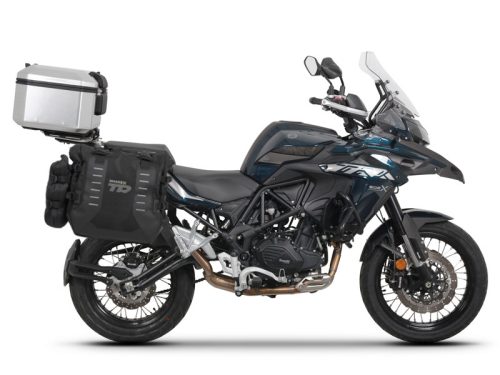 Complete set of SHAD TERRA TR40 adventure saddlebags and SHAD TERRA aluminium 55L topcase, including mounting kit SHAD Benelli TRK 502 X