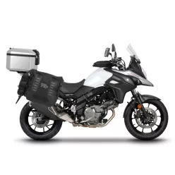   Complete set of SHAD TERRA TR40 adventure saddlebags and SHAD TERRA aluminium 55L topcase, including mounting kit SHAD SUZUKI DL 650 V-Strom