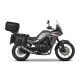 Set of SHAD TERRA TR40 adventure saddlebags and SHAD TERRA aluminium top case TR55 PURE BLACK, including mounting kit SHAD HONDA TRANSALP 750