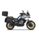 Set of SHAD TERRA TR40 adventure saddlebags and SHAD TERRA aluminium top case TR55 PURE BLACK, including mounting kit SHAD CF MOTO 800MT