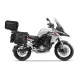 Set complet de genti laterale adventure SHAD TERRA TR40 si topcase din aluminiu SHAD TERRA TR55 PURE negru, incluzand kitul de montaj SHAD BENELLI TRK 502X