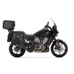   Set complet de genti laterale adventure SHAD TERRA TR40 si topcase din aluminiu SHAD TERRA TR55 PURE negru, incluzand kitul de montaj SHAD HARLEY 1250 PAN AMERICA