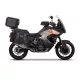 Set complet de genti laterale adventure SHAD TERRA TR40 si topcase din aluminiu SHAD TERRA TR55 PURE negru, incluzand kitul de montaj SHAD KTM 1200 SUPER ADVENTURE S/R
