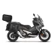 Set complet de genti laterale adventure SHAD TERRA TR40 si topcase din aluminiu SHAD TERRA TR55 PURE negru, incluzand kitul de montaj SHAD HONDA X-ADV 750