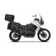 Set of SHAD TERRA TR40 adventure saddlebags and SHAD TERRA aluminium top case TR55 PURE BLACK, including mounting kit SHAD TRIUMPH TIGER 800