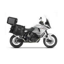   Set complet de genti laterale adventure SHAD TERRA TR40 si topcase din aluminiu SHAD TERRA TR55 PURE negru, incluzand kitul de montaj SHAD KTM 1290 SUPERADVENTURE