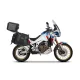 Set complet de genti laterale adventure SHAD TERRA TR40 si topcase din aluminiu SHAD TERRA TR55 PURE negru, incluzand kitul de montaj SHAD HONDA CRF 1100 L AFRICA TWIN ADVENTURE SPORT