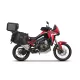 Set complet de genti laterale adventure SHAD TERRA TR40 si topcase din aluminiu SHAD TERRA TR55 PURE negru, incluzand kitul de montaj SHAD HONDA CRF 1100 L AFRICA TWIN