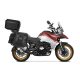 Set of SHAD TERRA TR40 adventure saddlebags and SHAD TERRA aluminium top case TR55 PURE BLACK, including mounting kit SHAD QJMOTOR SRT800/X