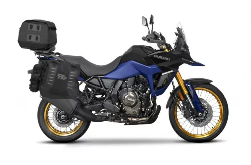 Set genți laterale Adventure SHAD TERRA TR40 si geanta spate SHAD TERRA TR50, incluzand kitul de montaj SHAD SUZUKI V-STROM 800 DE