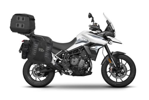 Set of SHAD TERRA TR40 adventure saddlebags and SHAD TERRA rear bag TR50, including mounting kit SHAD TRIUMPH TIGER 1200 GT/RALLY