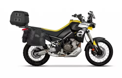 Set genți laterale Adventure SHAD TERRA TR40 si geanta spate SHAD TERRA TR50, incluzand kitul de montaj SHAD APRILIA TUAREG 660