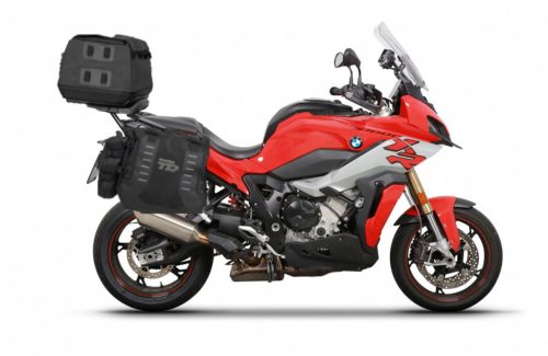 Set of SHAD TERRA TR40 adventure saddlebags and SHAD TERRA rear bag TR50, including mounting kit SHAD BMW S1000XR