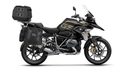 Set of SHAD TERRA TR40 adventure saddlebags and SHAD TERRA rear bag TR50, including mounting kit SHAD BMW R1200/R1250GS ADVENTURE