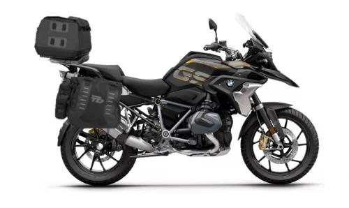 Set genți laterale Adventure SHAD TERRA TR40 si geanta spate SHAD TERRA TR50, incluzand kitul de montaj SHAD BMW R1200/R1250GS ADVENTURE