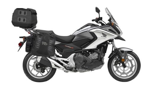 Set of SHAD TERRA TR40 adventure saddlebags and SHAD TERRA rear bag TR50, including mounting kit SHAD HONDA NC750X