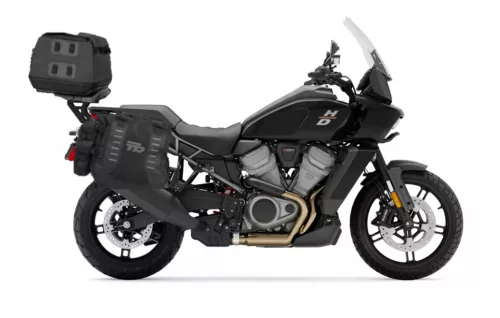 Set genți laterale Adventure SHAD TERRA TR40 si geanta spate SHAD TERRA TR50, incluzand kitul de montaj SHAD HARLEY 1250 PAN AMERICA