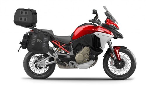 Set of SHAD TERRA TR40 adventure saddlebags and SHAD TERRA rear bag TR50, including mounting kit SHAD DUCATI MULTISTRADA 1200 V4