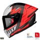 Casca Mt Helmets KRE+ Carbon Brush A5 rosu lucios - 100% carbon - FIM approved - Rosu lucios
