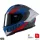 Casca Mt Helmets KRE+ Carbon Projectile D7 albastru lucios
