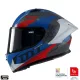 Casca Mt Helmets KRE+ Carbon Projectile D7 albastru lucios