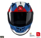 Casca Mt Helmets KRE+ Carbon Projectile D7 albastru lucios