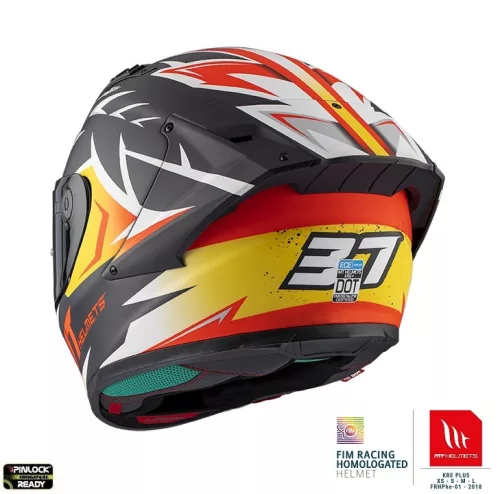 Casca Mt Helmets KRE+ Carbon Acosta A37 albastru inchis mat