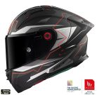 Casca Mt Helmets KRE+ Carbon Kraker C5 rosu mat - 100% carbon - FIM approved - lentila antiaburire Pinlock + viziera neagra cadou - Rosu mat