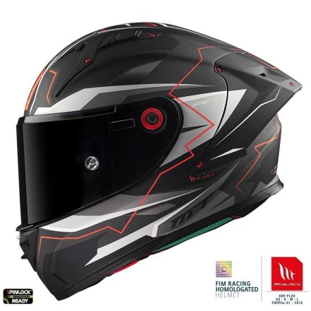 Casca MT Helmets Kre+ Carbon Kraker C5 Rosu Mat