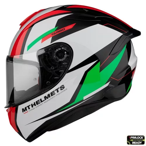 Casca Mt Helmets Targo Pro Sound C6 verde lucios