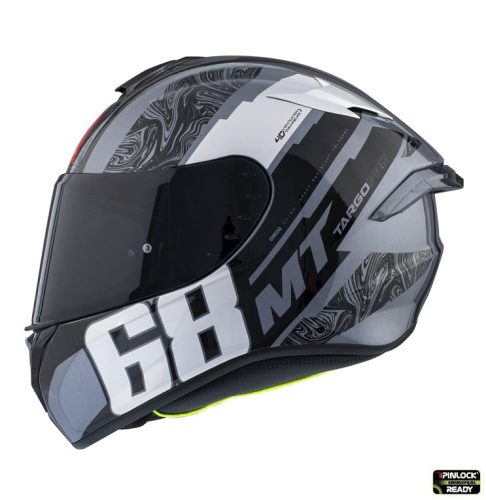 Casca Mt Helmets Targo Pro Welcome F2 Gri Lucios