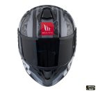 Casca Mt Helmets Targo Pro Welcome F2 Gri Lucios