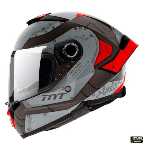 Casca Mt Helmets Thunder 4 Sv Cheep B5 Rosu Mat