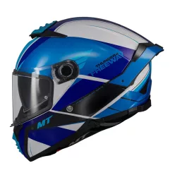 Casca Mt Helmets Thunder 4 SV Freeway A17 albastru lucios