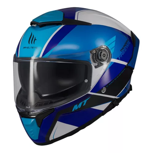 Casca Mt Helmets Thunder 4 SV Freeway A17 albastru lucios